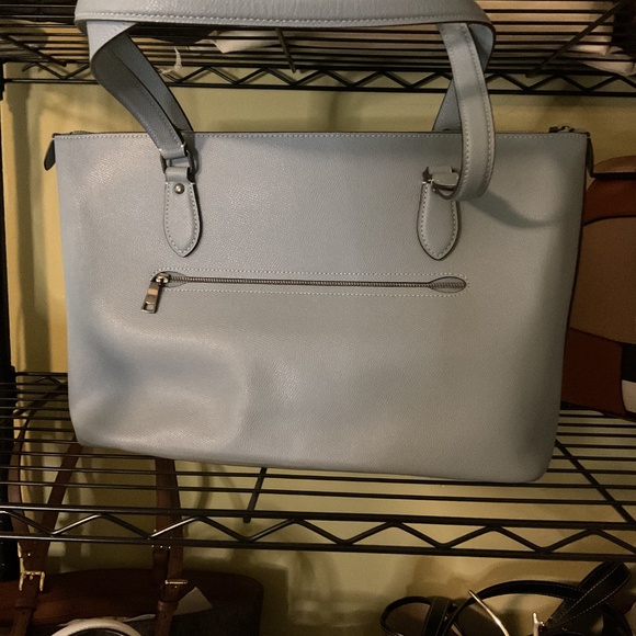 Coach Gallery Leather Tote Bag in Waterfall Blue - Picture 4 of 8